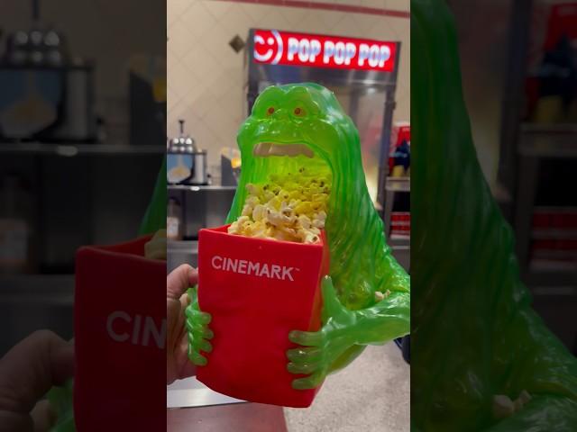 Cinemark Ghostbusters popcorn bucket! #cinemark #ghostbusters #slimer #popcornbucket