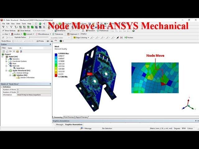 Node Move in ANSYS Mechanical, ANSYS Tips-2