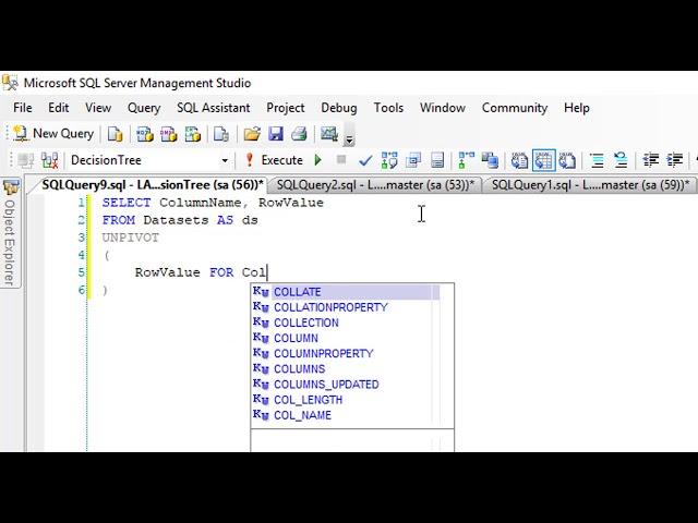 SQL Tutorial - How to Transform Column into Row