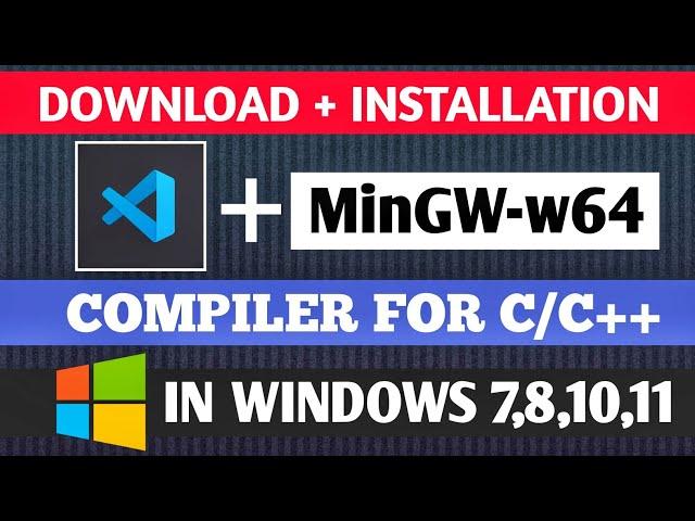 Install & Configure VS Code With MinGW Compiler C/C++ Tutorial Hindi