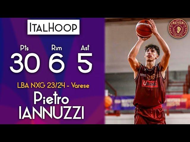 Pietro IANNUZZI - Highlights LBA Next Gen Cup 2023/24 - Varese