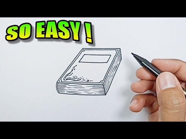 How to draw a book cover | Easy Drawings