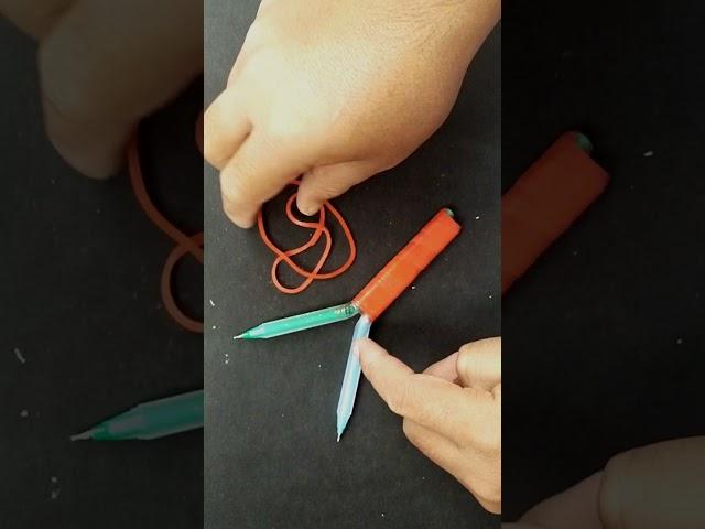 how to make slingshot with pen | how to make slingshot #shorts #short #shortvideo