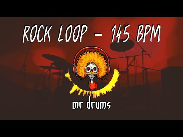 Rock Drum Loop for practicing - 145 BPM | Backing Drums