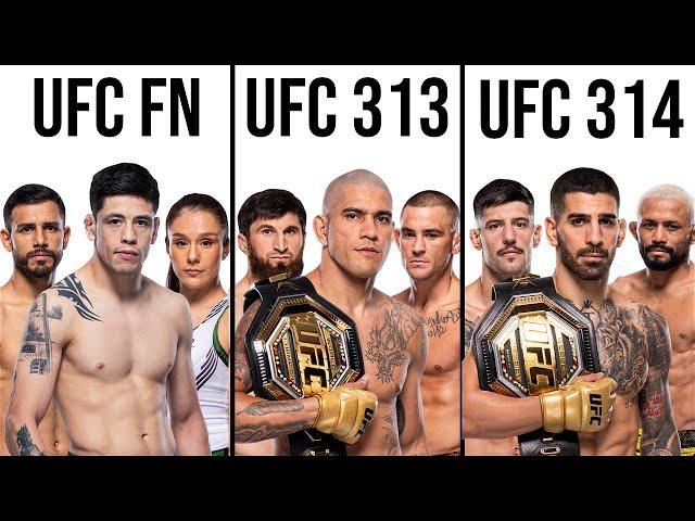 Building 3 Stacked UFC Cards For 2025 (2 PPV's & 1 Fight Night)