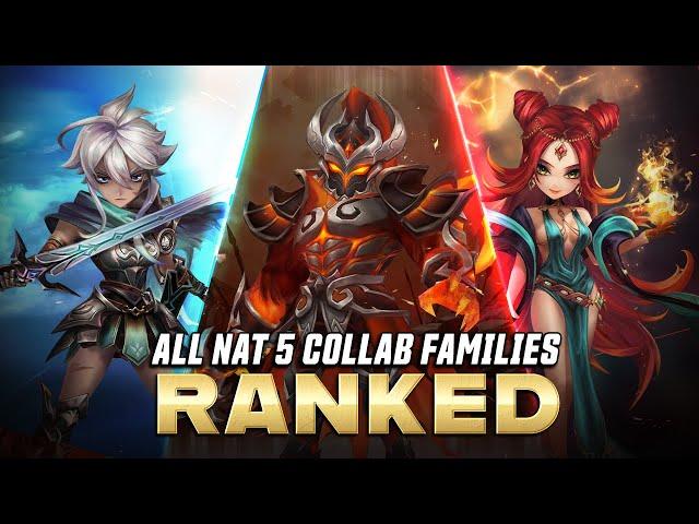 All Nat 5 Collab Families Ranked!