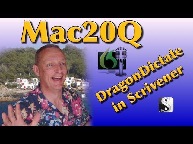 DragonDictate for Dictation in Scrivener