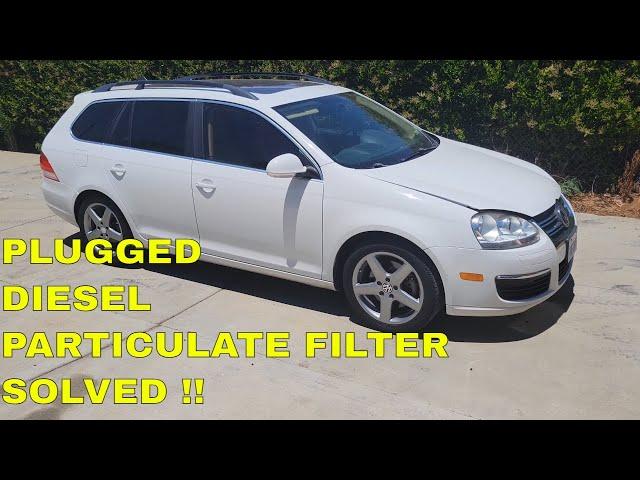 VW TDI plugged DIESEL particulate  filter solved P401 P2002 almost $0