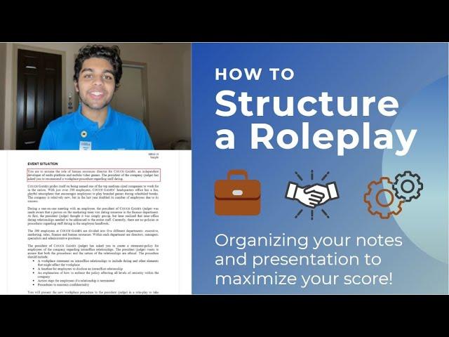 How to Structure a Role Play