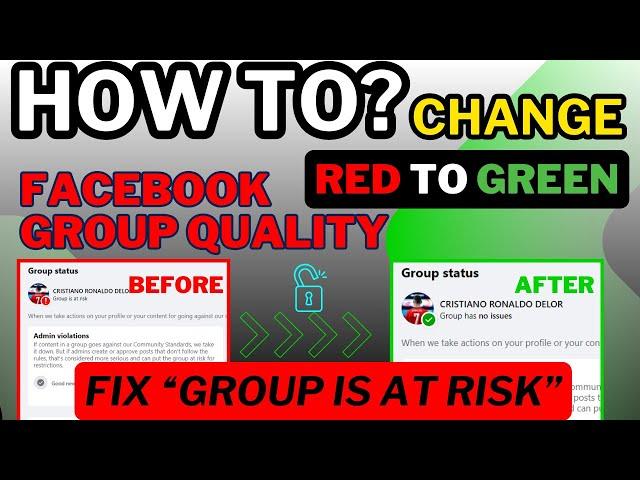 Fix 'Group is at Risk' in Group Quality| How to Change Group Quality from Red to Green 2024 (Update)