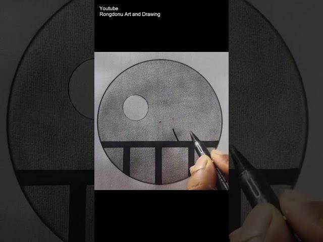 #circle #scenery #artwork  #drawingideas  #sketch #shedding #reels #shorts #creative #shedding