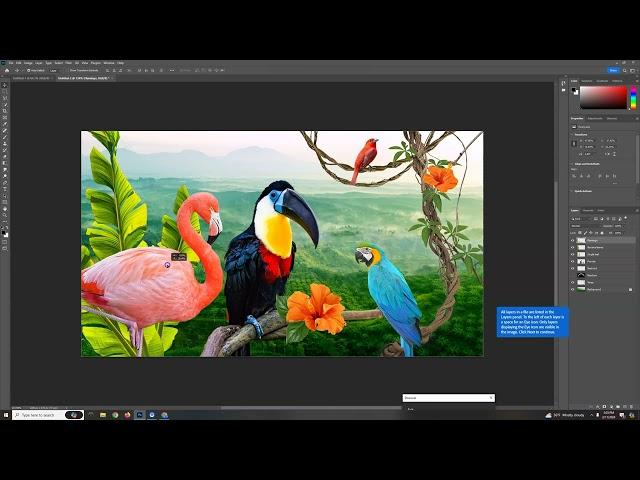 How to use Layers - Adobe Photoshop 2024 Basic Introduction Tutorial