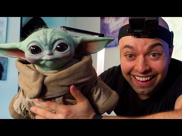 IT'S HERE! Baby Yoda 1:1 Life Size Sideshow Collectible Review 4K