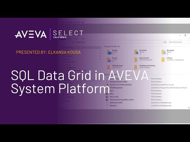 SQL Data Grid in AVEVA System Platform