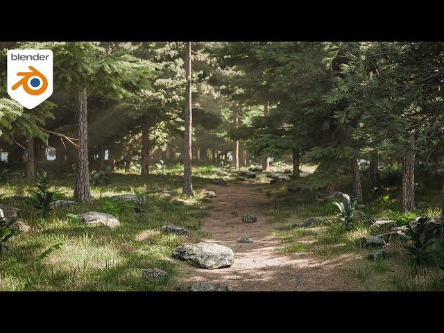 How to Make Evergreen Forests in Blender - Tutorial