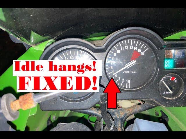 Motorcycle Idle lag fix!