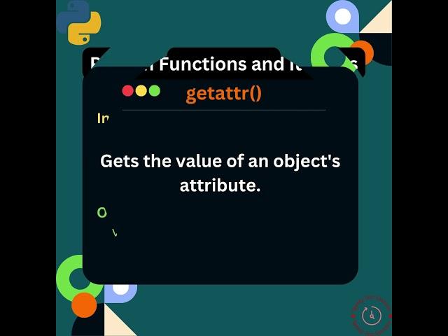 Python's getattr() function #pythonbasics #python #shorts