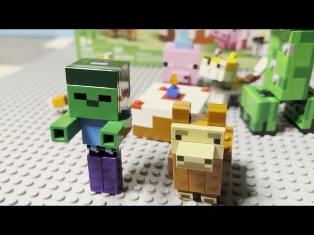 LEGO Minecraft | Baby Pig's Birthday Celebration | Set 21281 | Unbox & Review!