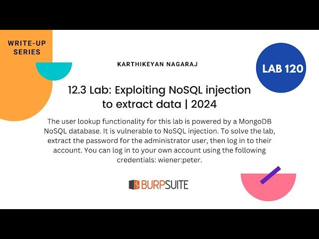 12.3 Lab: Exploiting NoSQL injection to extract data - Karthikeyan Nagaraj | 2024