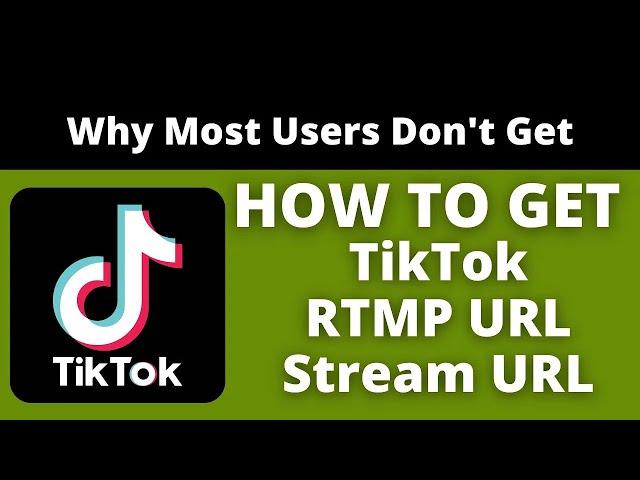 如何獲取 Tiktok RTMP URL 和 STREAM KEY 以便 TIKTOK 在電腦上直播 2022 TikTok OBS WIRECAST無人直播