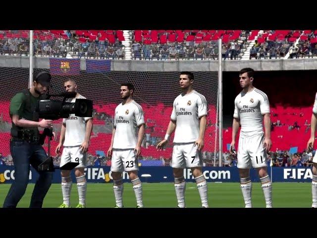 FIFA 14 NEXT GEN | EL CLASSICO FC BARCELONA - REAL MADRID FULL GAMEPLAY [HD+ XBOX ONE / PS4]