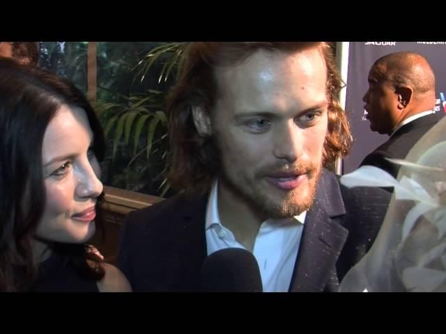 OUTLANDER | Sam Heughan Caitriona Balfe | The "Stiff One" Comment!