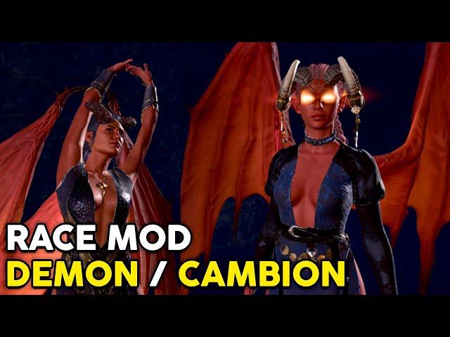 Cambion Race Mod - Baldur's Gate 3 (Half Demon)