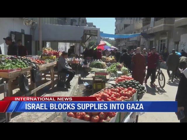 Israel blocks supplies into GAZA