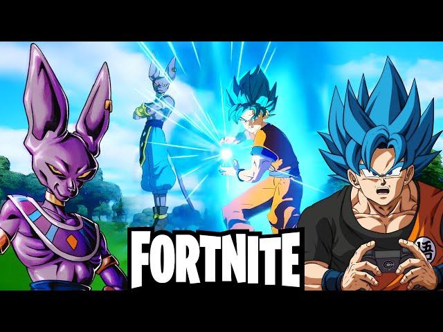 Goku And Beerus Play Fortnite | GOD KITTY!