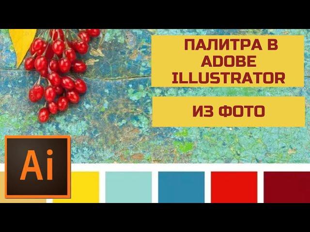 Делаем палитру цветов из фото в Adobe Illustrator