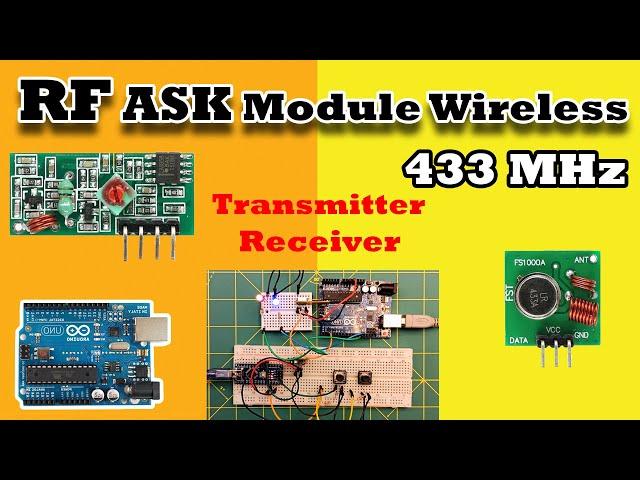 How 433 MHz RF Module Works & Interfacing with Arduino | RF ASK Receiver and Transmitter