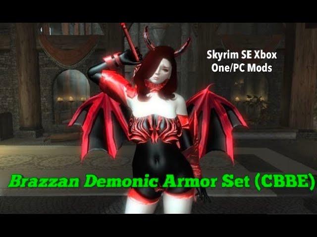 Brazzan Demonic Armor Set (CBBE) Skyrim SE Xbox One/PC Mods