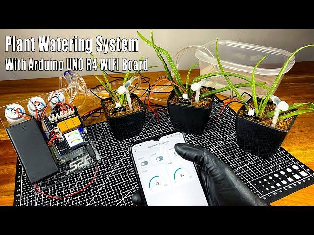 Arduino UNO R4 WIFI board based Plant Watering System | 52Pi Plant Watering System #arduino #cloud