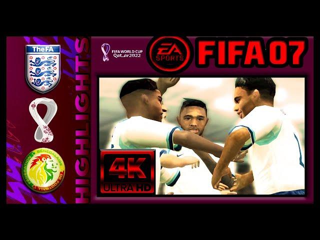 England vs Senegal  FIFA 07 Qatar World Cup 2022 Patch  Subscribe to get this Patch for Free!