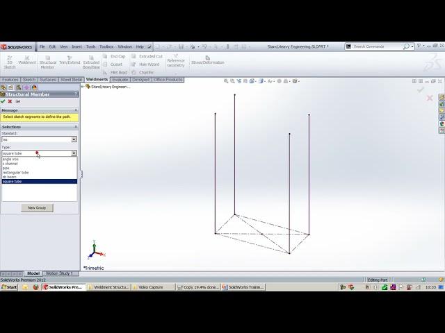 Weldments in SolidWorks (2/3) | Mechanical Engineering| BK Engineering