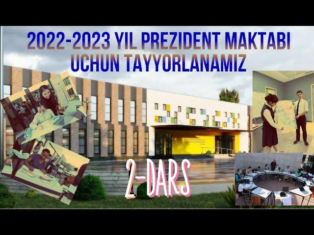 PREZIDENT MAKTABIGA TAYYORLANAMIZ, #MATEMATIKA, 2022-2023 YILDA BO'LADIGAN IMTIXONGA TAYYORLANAMIZ!