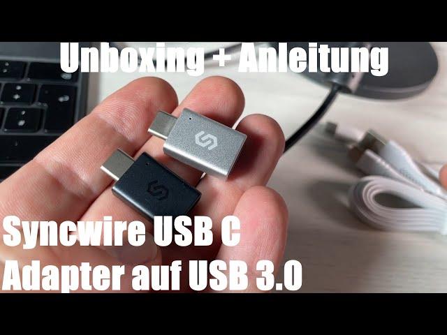 Syncwire USB C Adapter auf USB 3.0 [2 Stücke] OTG USB Typ C Adapter Unboxing und Anleitung