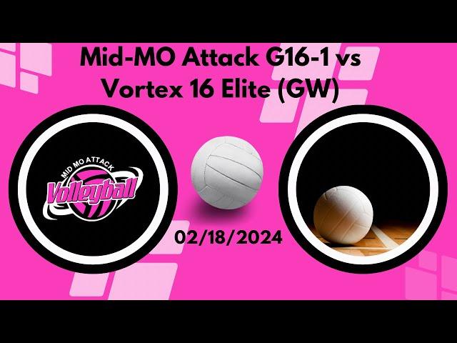 02/18/2024 Mid-MO Attack G16-1 vs Vortex 16 Elite (GW) Day 2