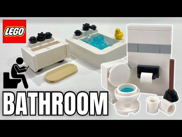 Build a Complete LEGO Bathroom