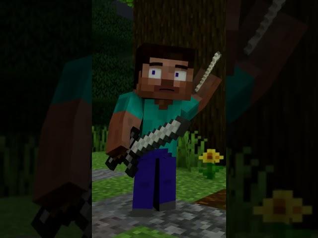 STEVE Saved ALEX From The WOLF ️ #minecraft #shorts