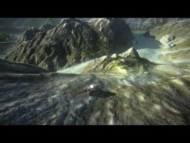 WoT Physics Testserver HD - Mountain Pass - Up the glacier at A7!