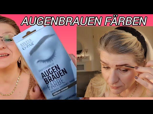 Augenbrauen Farbe aus der Drogerie/ Anleitung Augenbrauen färben