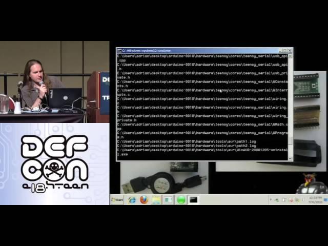 DEF CON 18 - Adrian Crenshaw - Programmable HID USB Keystroke Dongle