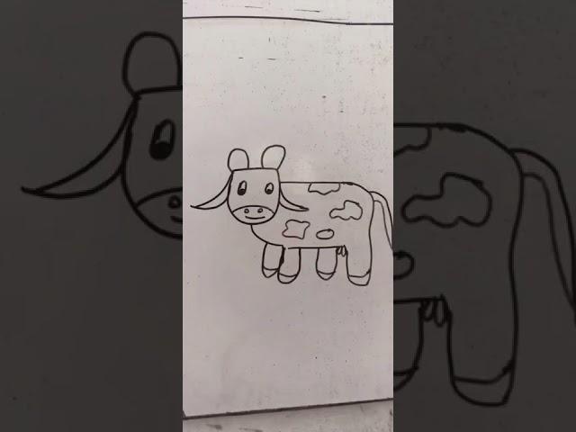 How to draw cow/cow drawing