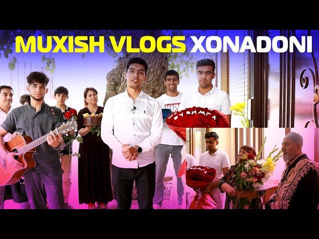 Bloger MUXISH VLOGS xonadonida kutilmagan tabrik // SHAXRIYOR VLOGS jamoasi