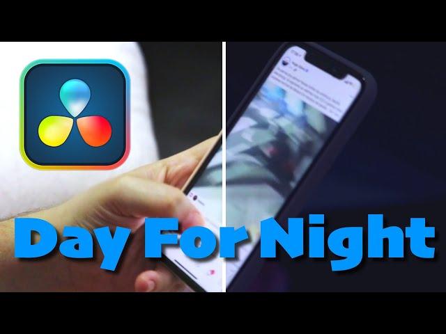 Cellphone Day For Night in DaVinci Resolve 17