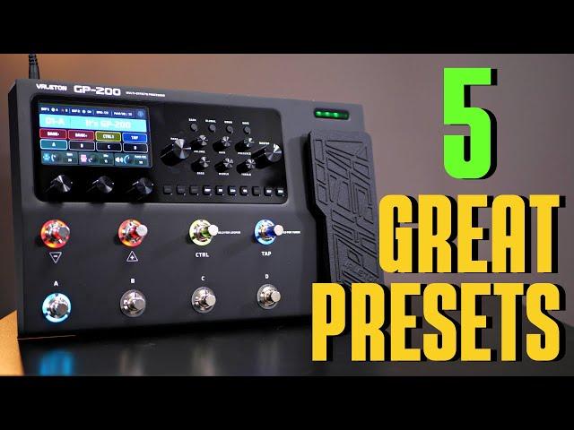 Valeton GP-200 Demo - My 5 favorite Factory Presets!