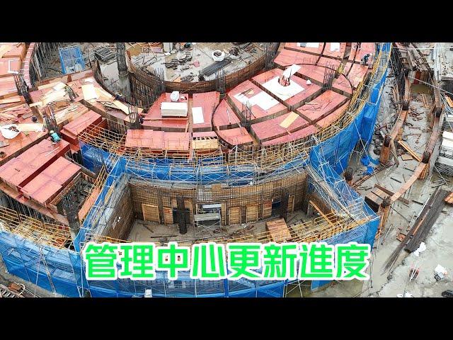 2024.12.12 淡江大橋工程 主橋塔 管理中心淡水端各區更新進度 4K