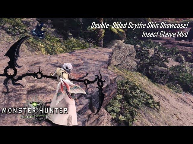 SCYTHE GLAIVE SKIN MOD! Monster Hunter World