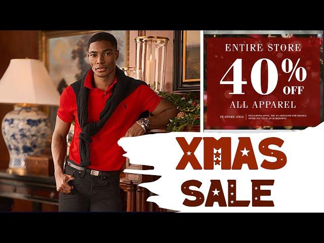 POLO XMAS Shopping Spree- 40% OFF ENTIRE STORE + 20% DISCOUNT CODE - 2023 FINAL SALE